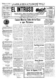 Portada:Diario Joco-serio netamente independiente. Tomo LXXV, núm. 7637, domingo 17 de enero de 1943