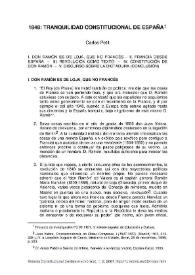 Portada:1848 : Tranquilidad constitucional de España / Carlos Petit