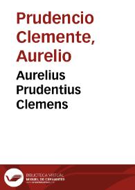 Portada:Aurelius Prudentius Clemens