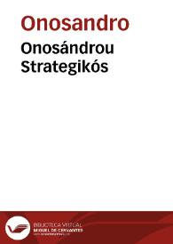 Portada:Onosándrou Strategikós