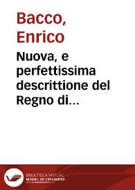 Portada:Nuova, e perfettissima descrittione del Regno di Napoli, diuiso in dodici provincie