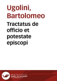Portada:Tractatus de officio et potestate episcopi