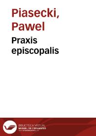 Portada:Praxis episcopalis