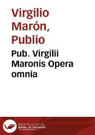 Portada:Pub. Virgilii Maronis Opera omnia