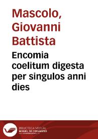 Portada:Encomia coelitum digesta per singulos anni dies