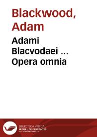 Portada:Adami Blacvodaei ... Opera omnia