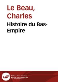 Portada:Histoire du Bas-Empire