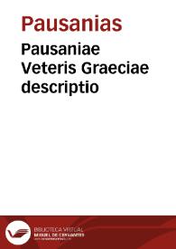 Portada:Pausaniae Veteris Graeciae descriptio