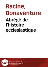 Portada:Abrégé de l'histoire ecclesiastique