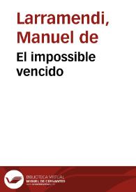 Portada:El impossible vencido