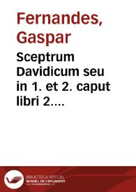 Portada:Sceptrum Davidicum seu in 1. et 2. caput libri 2. regum nova, et acutissima in varios discursus explanatio