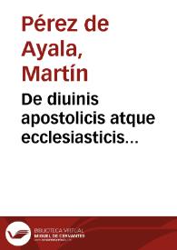 Portada:De diuinis apostolicis atque ecclesiasticis traditionibus