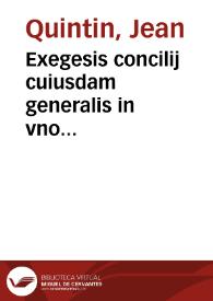 Portada:Exegesis concilij cuiusdam generalis in vno beneficiorum multitudinem veta[n]tis tertio libro Decretalium Gregorianarum cap. xviii tituli quinti