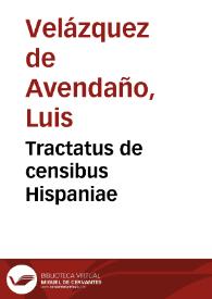 Portada:Tractatus de censibus Hispaniae