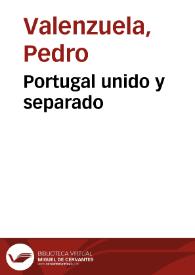 Portada:Portugal unido y separado