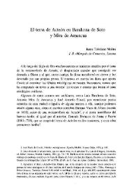 Portada:El tema de Acteón en Barahona de Soto y Mira de Amescua / Juana Toledano Molina