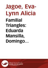 Portada:Familial Triangles: Eduarda Mansilla, Domingo Sarmiento, and Lucio Mansilla / Eva-Lynn Alicia Jagoe