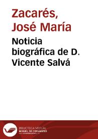 Portada:Noticia biográfica de D. Vicente Salvá