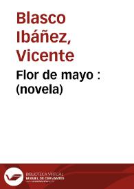 Portada:Flor de mayo : (novela)