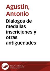 Portada:Dialogos de medallas inscriciones y otras antiguedades