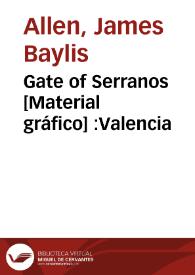 Portada:Gate of Serranos [Material gráfico] :Valencia