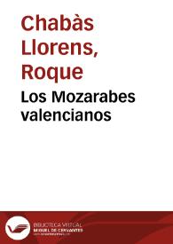 Portada:Los Mozarabes valencianos