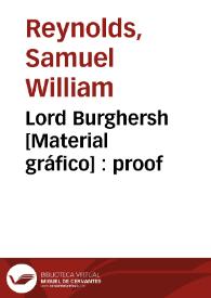 Portada:Lord Burghersh [Material gráfico] : proof