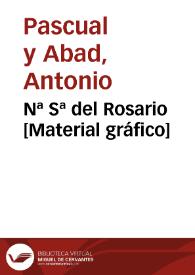 Portada:Nª Sª del Rosario [Material gráfico]