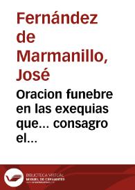 Portada:Oracion funebre en las exequias que... consagro el reverendo Clero de San Salvador de Valencia ... à 2 de Julio 1696 [Texto impreso] A la memoria de ... Sor Josepha Maria de Santa Ines (en el siglo Josepha Albiñana) ...