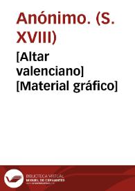 Portada:[Altar valenciano] [Material gráfico]