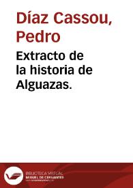 Portada:Extracto de la historia de Alguazas.