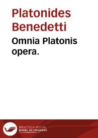 Portada:Omnia Platonis opera