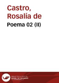 Poema 02 (II) / Rosalía de Castro