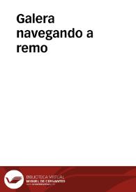 Portada:Galera navegando a remo