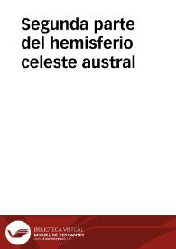 Portada:Segunda parte del hemisferio celeste austral