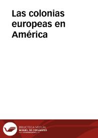 Portada:Las colonias europeas en América