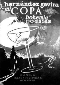 Portada:Mi copa bohemia: poesías / J. Hernández Gavira