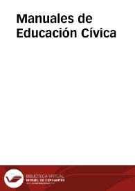 Portada:Manuales de Educación Cívica