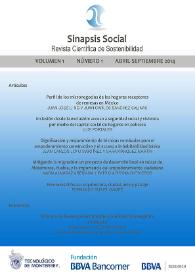 Portada:Volumen 1, número 1, abril-septiembre 2014