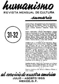 Portada:Núm. 31-32, julio-agosto 1955