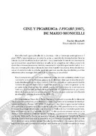 Portada:Cine y picaresca: \"I picari\" (1987), de Mario Monicelli / Davide Mombelli