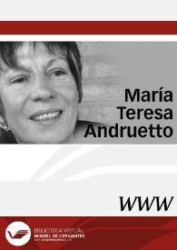 Portada:María Teresa Andruetto / directora Alicia Salvi