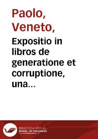 Portada:Expositio in libros de generatione et corruptione, una cum textu Aristotelis; De compositione mundi