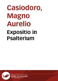Portada:Expositio in Psalterium / Cum additionibus Johannis de Lapide