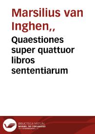 Portada:Quaestiones super quattuor libros sententiarum