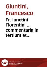 Portada:Fr. Iunctini Florentini ... commentaria in tertium et quartum capitulum Sphaerae Io. de Sacro Bosco