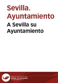A Sevilla su Ayuntamiento