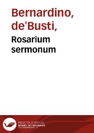 Portada:Rosarium sermonum