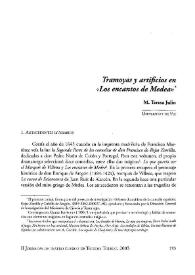 Portada:Tramoyas y artificios en \"Los encantos de Medea\" / María Teresa Julio