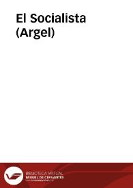 Portada:El Socialista (Argel)